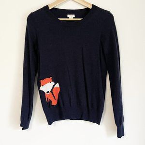 J. Crew | Navy Fox Sweater | XS